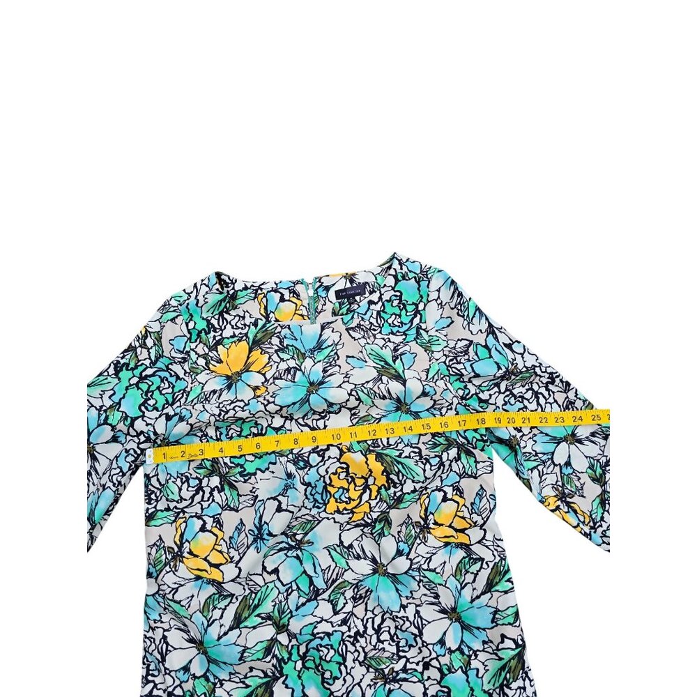 The Limited Womens Floral 3/4 Sleeve Shift Dress Multicolor Size M Polyester - Picture 5 of 5